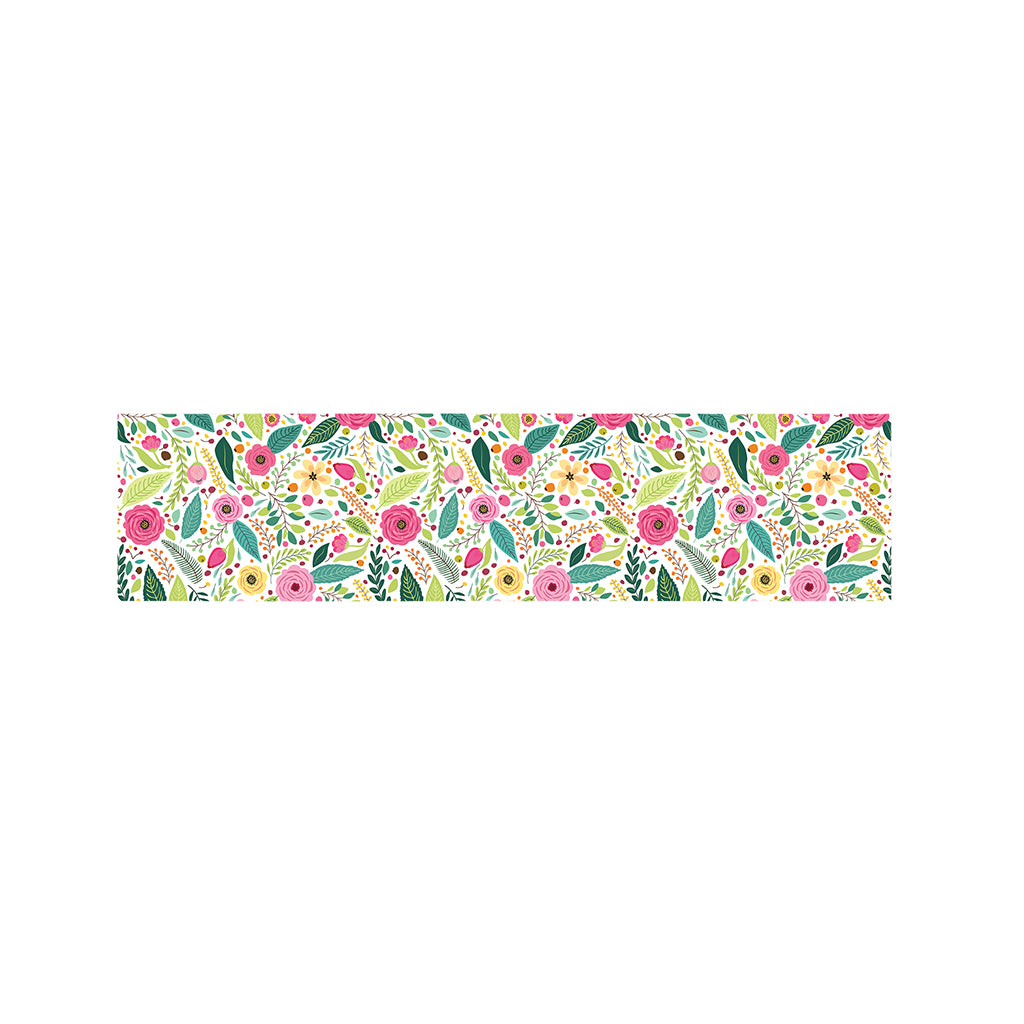 Girly Spring Flower Pattern Print Bed Runner