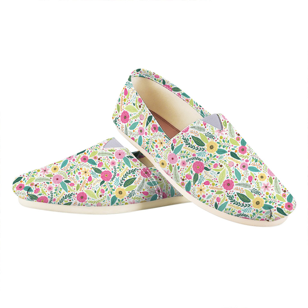Girly Spring Flower Pattern Print Casual Shoes