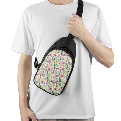 Girly Spring Flower Pattern Print Chest Bag
