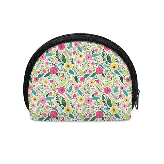Girly Spring Flower Pattern Print Coin Purse