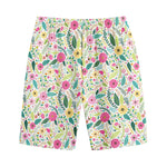 Girly Spring Flower Pattern Print Cotton Shorts