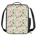 Girly Spring Flower Pattern Print Crossbody Lunch Bag