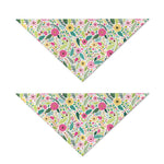 Girly Spring Flower Pattern Print Dog Bandana