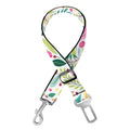 Girly Spring Flower Pattern Print Dog Seat Belt