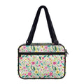 Girly Spring Flower Pattern Print Double Strap Bible Bag