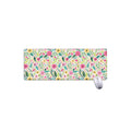 Girly Spring Flower Pattern Print Extended Mouse Pad