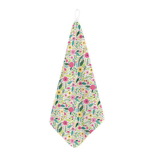 Girly Spring Flower Pattern Print Hand Towel