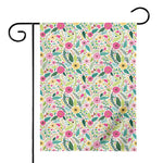Girly Spring Flower Pattern Print House Flag