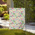Girly Spring Flower Pattern Print House Flag