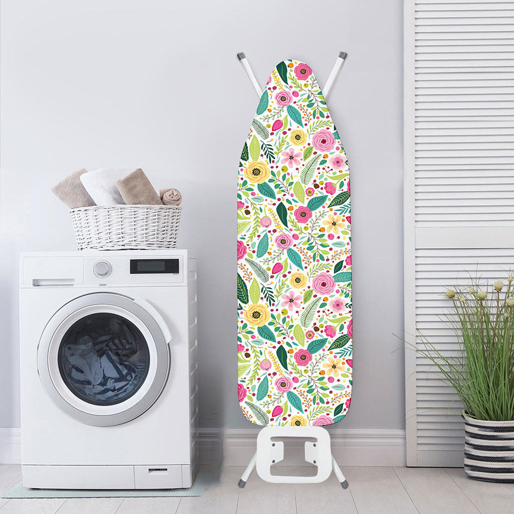 Girly Spring Flower Pattern Print Ironing Board Cover