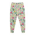 Girly Spring Flower Pattern Print Jogger Pants