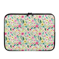 Girly Spring Flower Pattern Print Laptop Sleeve
