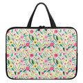 Girly Spring Flower Pattern Print Laptop Sleeve With Handle