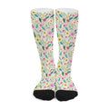 Girly Spring Flower Pattern Print Long Socks