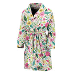 Girly Spring Flower Pattern Print Men's Bathrobe
