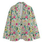 Girly Spring Flower Pattern Print Men's Blazer