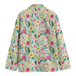 Girly Spring Flower Pattern Print Men's Cotton Blazer