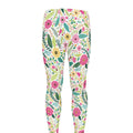 Girly Spring Flower Pattern Print Men's Leggings