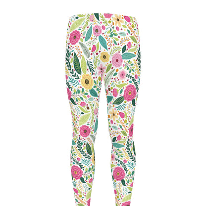 Girly Spring Flower Pattern Print Men's leggings