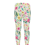 Girly Spring Flower Pattern Print Men's leggings