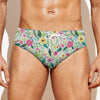 Girly Spring Flower Pattern Print Men's Swim Briefs