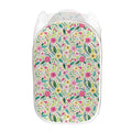 Girly Spring Flower Pattern Print Mesh Laundry Hamper