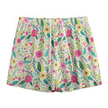 Girly Spring Flower Pattern Print Mesh Shorts