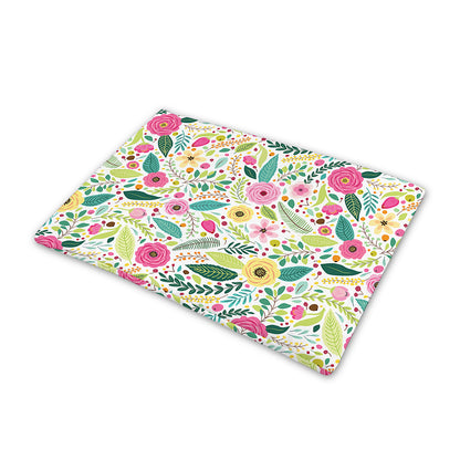 Girly Spring Flower Pattern Print Pet Cooling Mat Cover