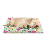 Girly Spring Flower Pattern Print Pet Cooling Mat Cover