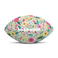 Girly Spring Flower Pattern Print Rugby Ball