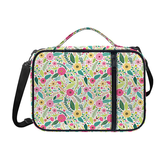 Girly Spring Flower Pattern Print Shoulder Strap Bible Bag