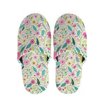 Girly Spring Flower Pattern Print Slippers