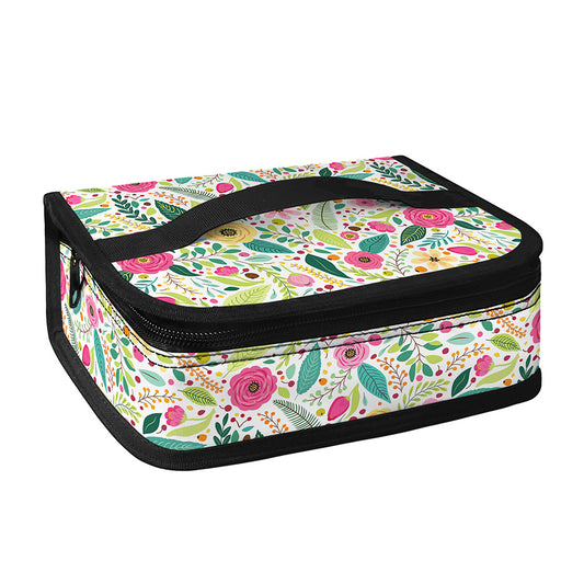 Girly Spring Flower Pattern Print Small Lunch Bag