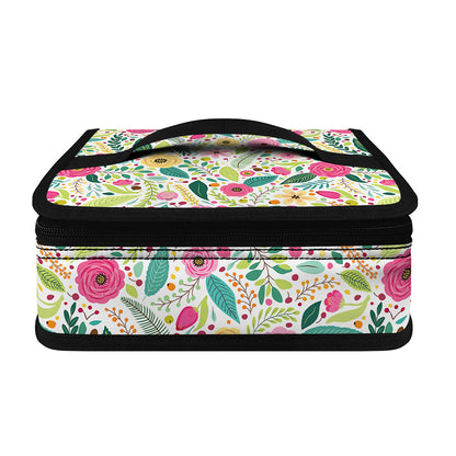 Girly Spring Flower Pattern Print Small Lunch Bag