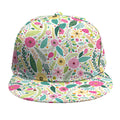 Girly Spring Flower Pattern Print Snapback Cap
