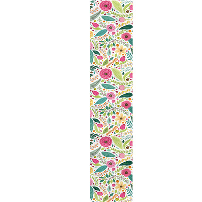 Girly Spring Flower Pattern Print Table Runner