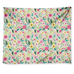 Girly Spring Flower Pattern Print Tapestry