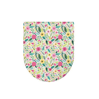Girly Spring Flower Pattern Print Toilet Lid Cover