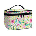 Girly Spring Flower Pattern Print Travel Makeup Bag