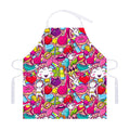 Girly Unicorn Cartoon Pattern Print Adjustable Apron