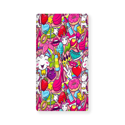 Girly Unicorn Cartoon Pattern Print Baby Crib Sheet