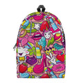 Girly Unicorn Cartoon Pattern Print School Backpack