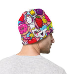 Girly Unicorn Cartoon Pattern Print Beanie