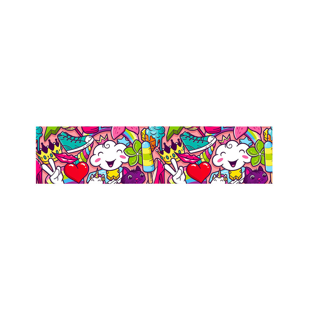 Girly Unicorn Cartoon Pattern Print Bed Runner