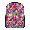 Girly Unicorn Cartoon Pattern Print Casual Backpack