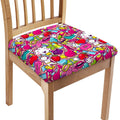 Girly Unicorn Cartoon Pattern Print Chair Cushion Cover