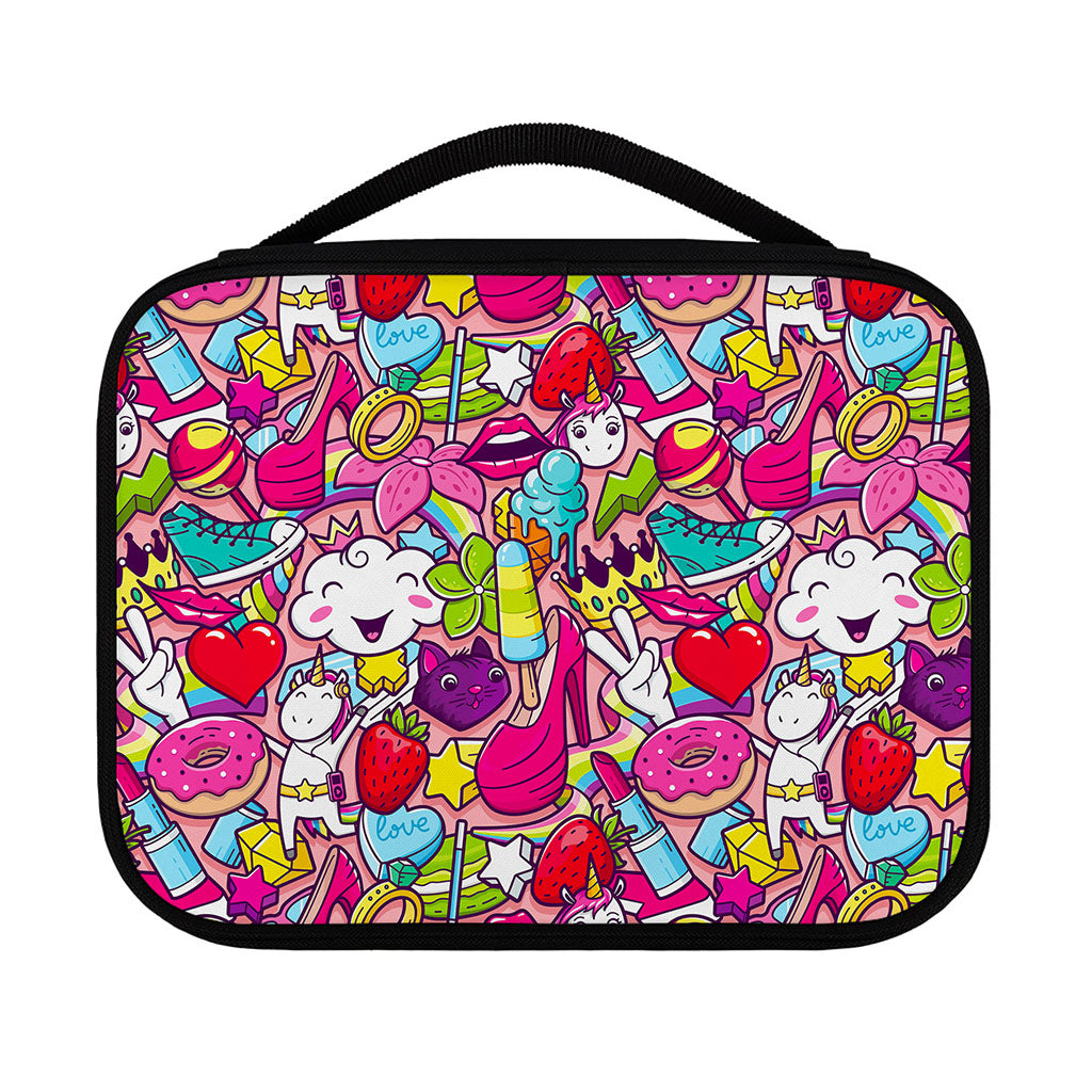 Girly Unicorn Cartoon Pattern Print Classic Bible Case