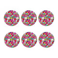 Girly Unicorn Cartoon Pattern Print Coaster Set