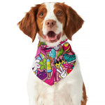 Girly Unicorn Cartoon Pattern Print Dog Bandana