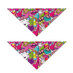 Girly Unicorn Cartoon Pattern Print Dog Bandana